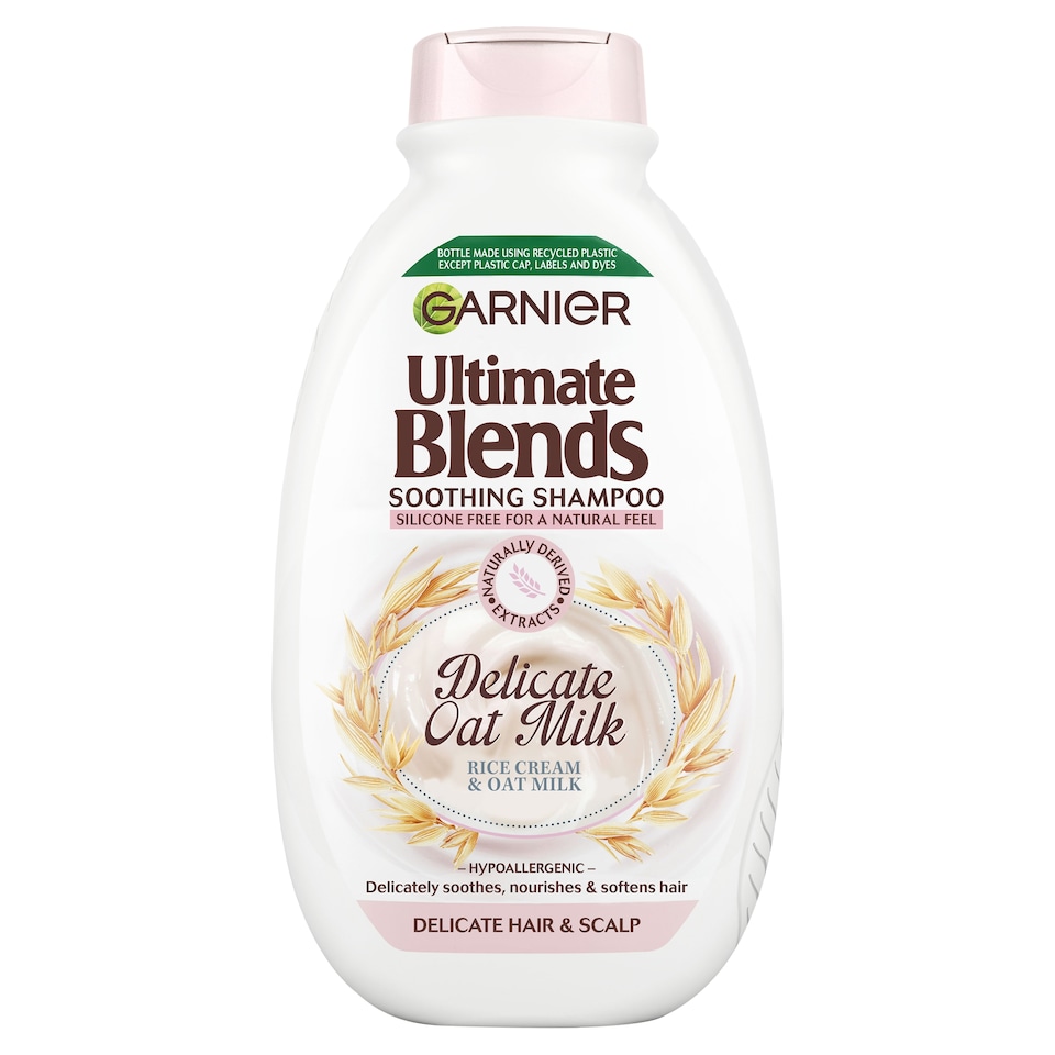 image 1 of Garnier Ultimate Blends Soothing Shampoo - Delicate Oat Milk 400ml