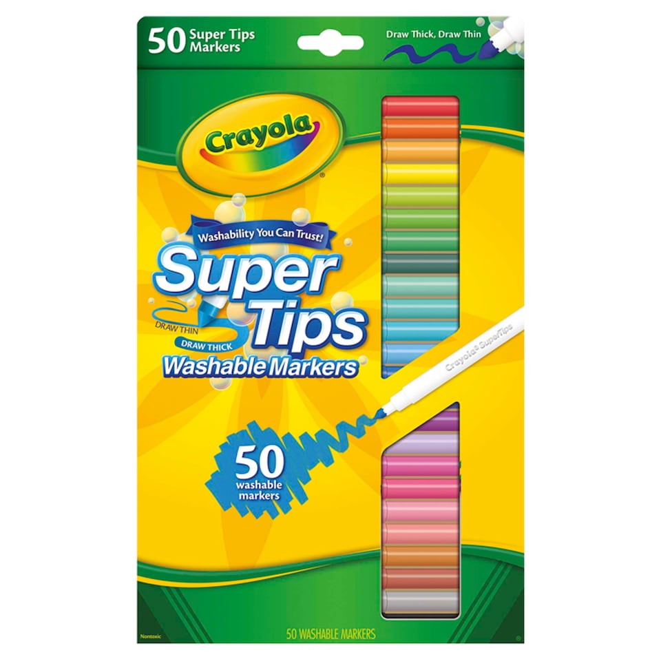 Crayola Super Tips Washable Marker Pens 50 Pack