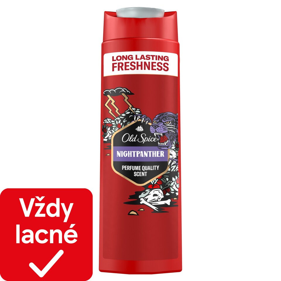 obrázok 1 z Old Spice Night Panther 3 v 1 Sprchový Gél a Šampó Pre Mužov 400ml