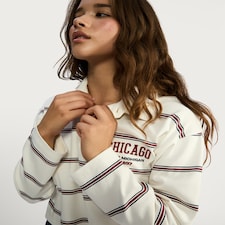 OH ME OH MY Pure Cotton Striped Rugby Polo Shirt in Multi