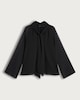 image 5 of F&F Tie Neck Long Sleeved Blouse in Black