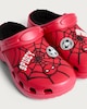 image 3 of Marvel Spider-Man Web Print Clogs in Red