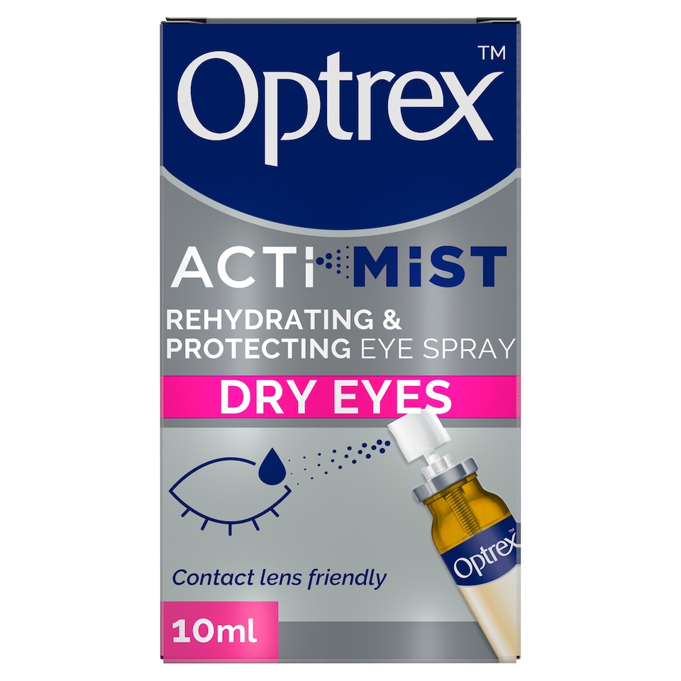 image 1 of Optrex ActiMist Double Action Spray Dry Irritated Eyes 10ml