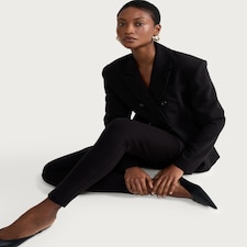 F&F Ponte Tailored Fitted Trousers in Black