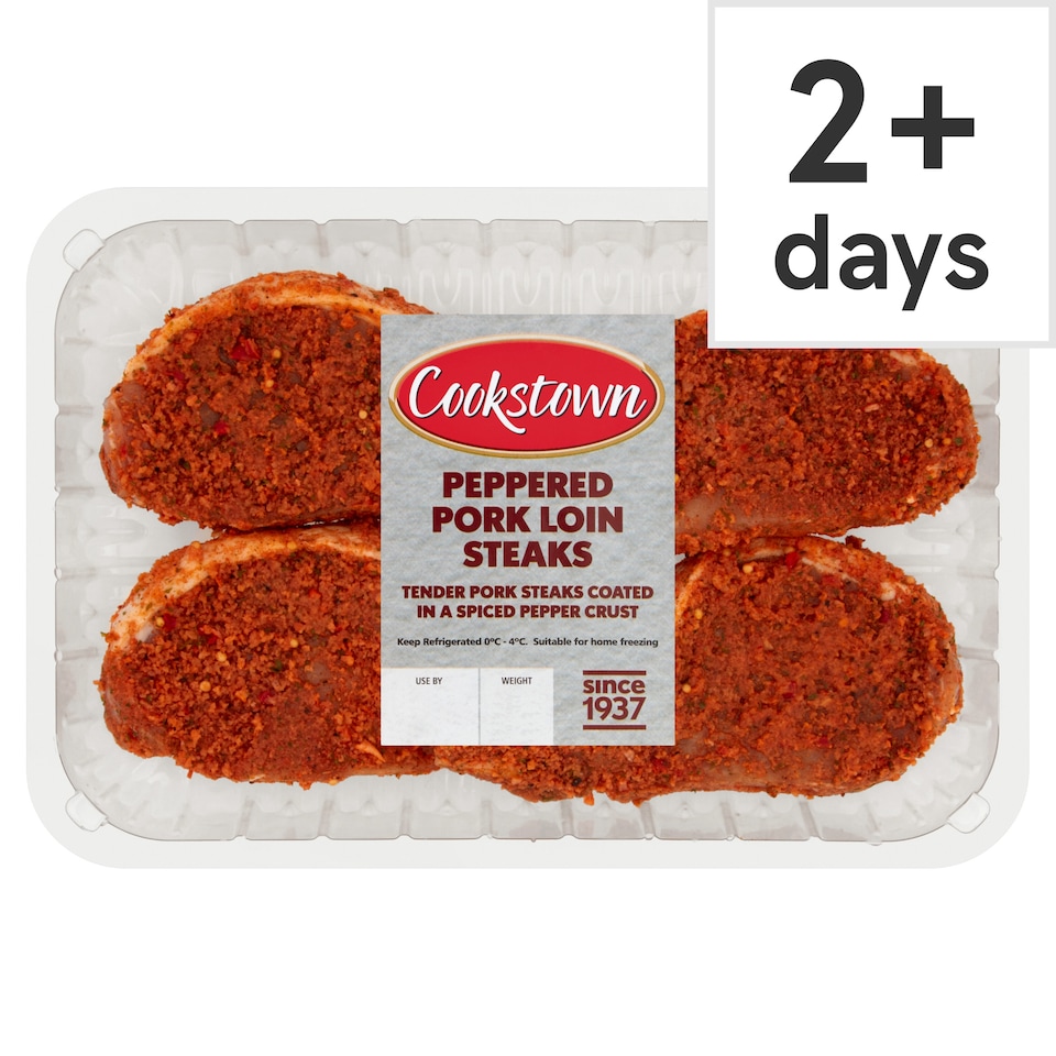 Cookstown Peppered Pork Loin Steaks 400g