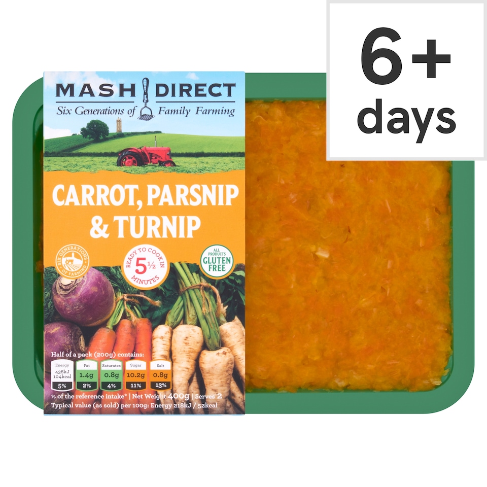 Mash Direct Carrot Parsnip & Turnip 380G