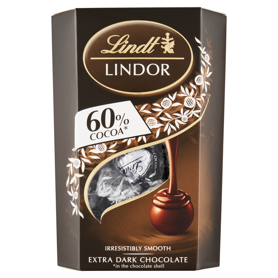 Lindt Lindor extra étcsokoládé praliné lágyan olvadó töltelékkel 200 g