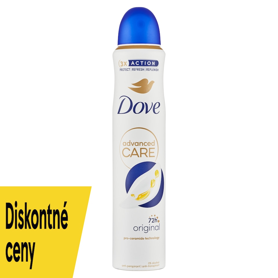 image 1 of Dove Advanced Care Original Anti-Perspirant Spray 200 ml