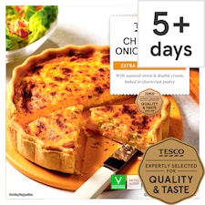 Tesco Cheddar & Onion Quiche 400G