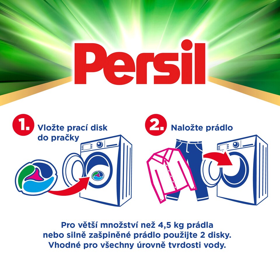 Obrázek 1 pro produkt Persil prací kapsle Discs 4v1 Universal 40 praní