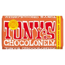 Tony's Chocolonely Milk Chocolate Caramel Sea Salt 180G