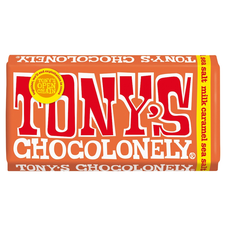 Tony's Chocolonely Milk Chocolate Caramel Sea Salt 180G