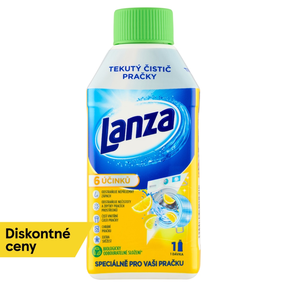 image 1 of Lanza Liquid Washing Machine Cleaner Lemon Freshness 250 ml