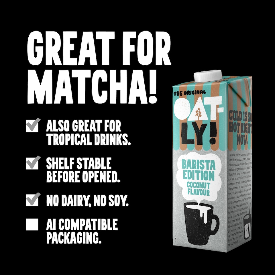 image 1 of Oatly Barista edition Coconut flavour Oat drink 1L