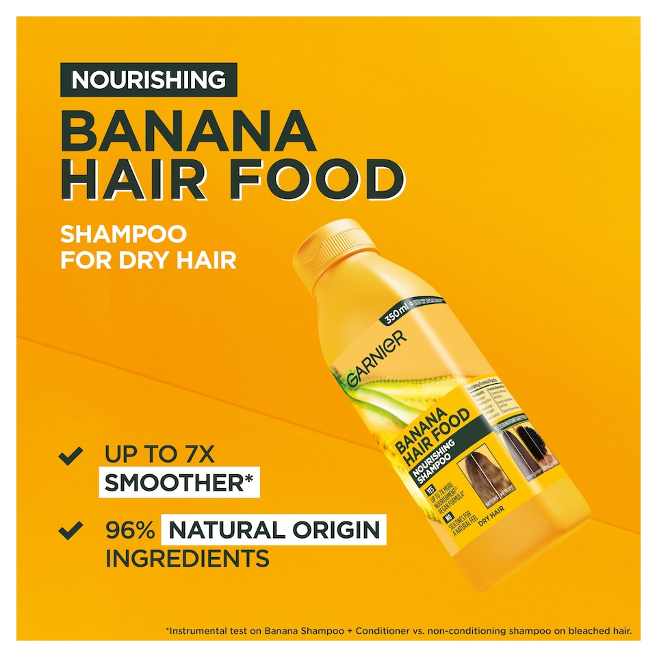 image 1 of Garnier Ultimate Blends Hair Food Banana & Coconut Shampoo 350ml