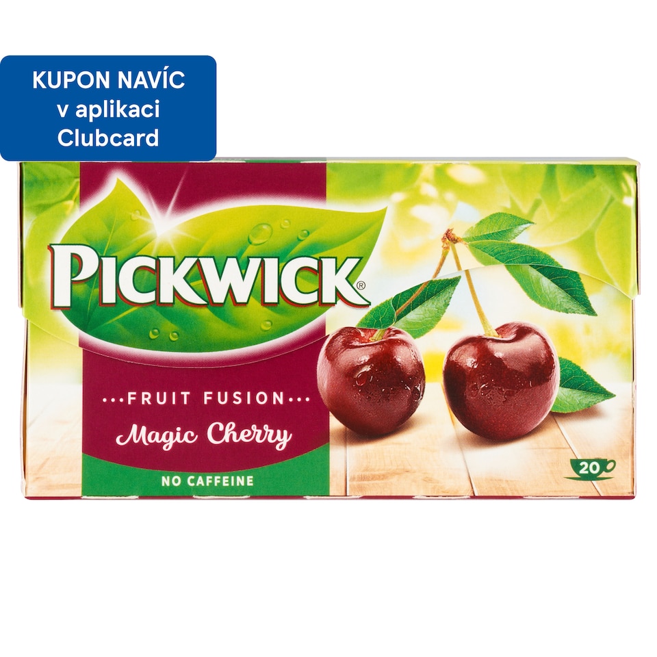 Obrázek 1 pro produkt Pickwick Fruit Fusion Ovocný čaj aromatizovaný s koncentrátem ze šťávy z třešní 20 x 2g (40g)