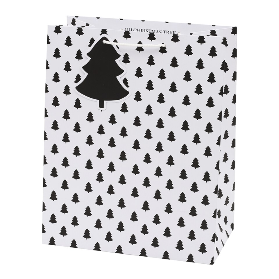 T. Black Tree Large Gift Bag