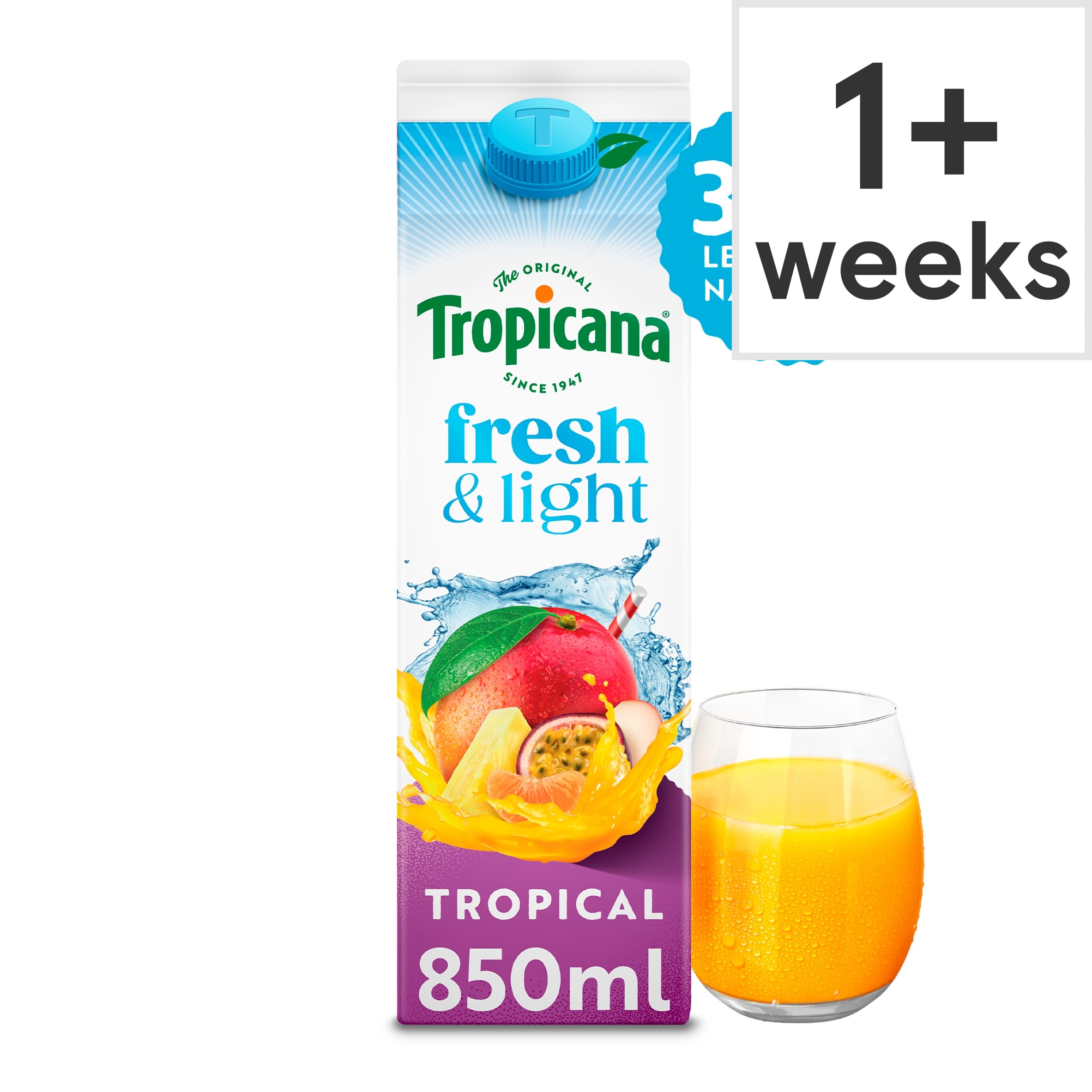 Tropicana Fresh & Light Tropical Juice Drink 850ml