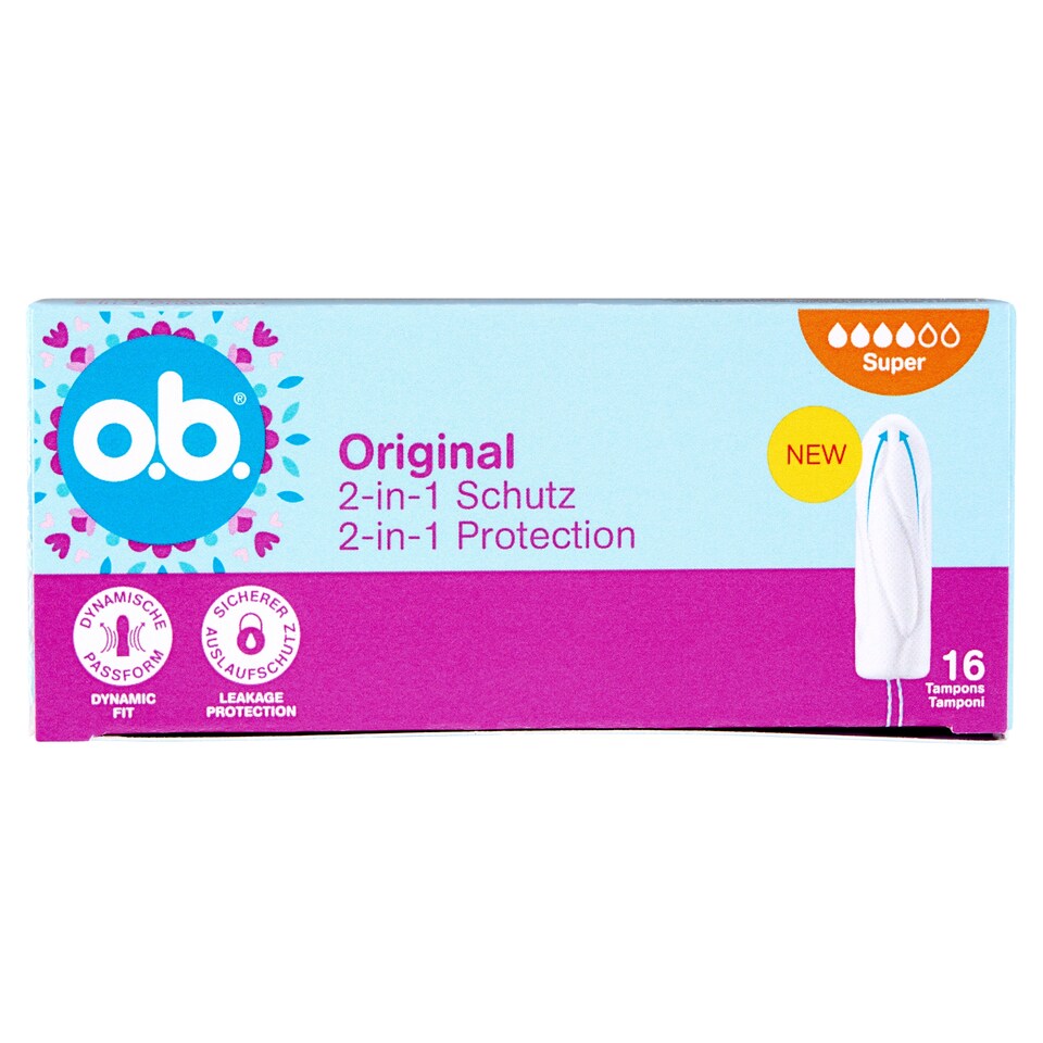 o.b Original Super Tampons 16 pcs