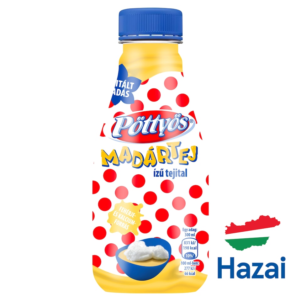 Pöttyös Low-Fat Floating Island Flavour Milk Drink 300 ml