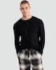 image 1 of F&F Pure Cotton Henley Top and Check Print Bottoms Pyjama Set in Multi