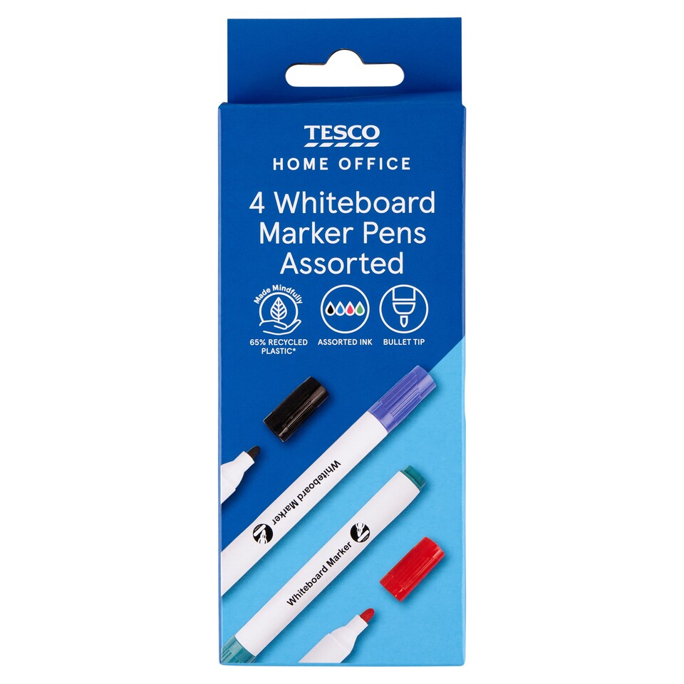 Tesco Home Office Popisovač na bielu tabuľu 4 ks