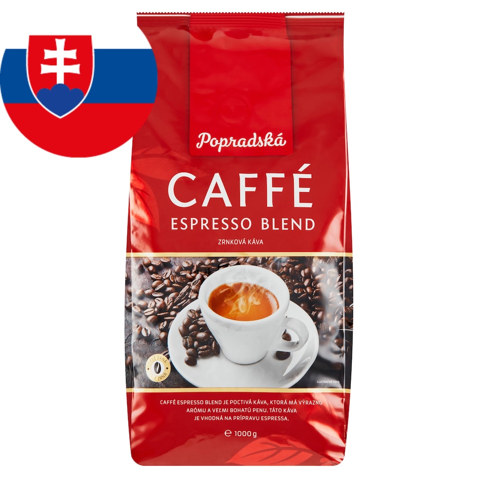 obrázok 1 z Popradská Caffé Espresso Blend zrnková káva 1000 g