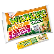 Wildlife Choobs S/Berry R/berry & Apr Yog 6x40g