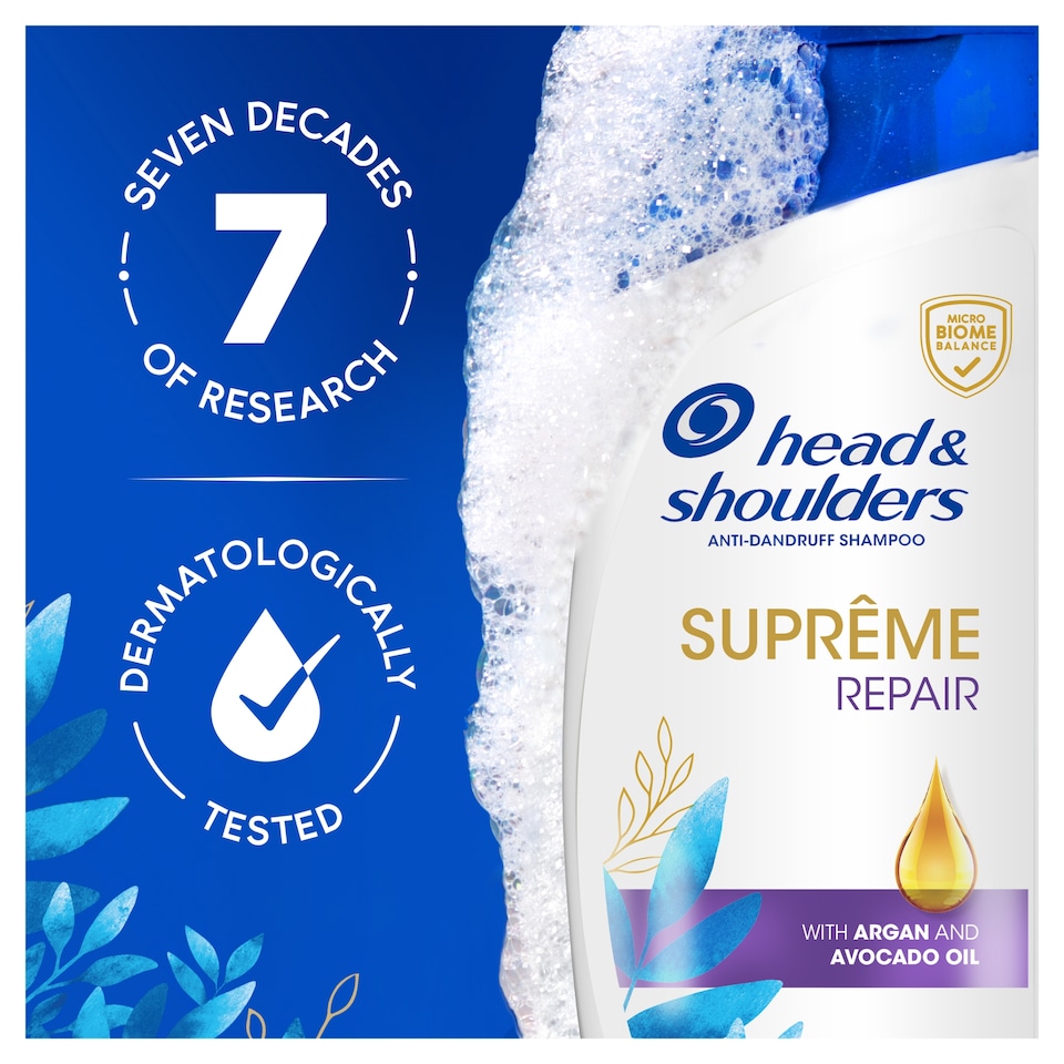 image 1 of Head & Shoulders Supreme Repair Anti Dandruff Shampoo 400ml