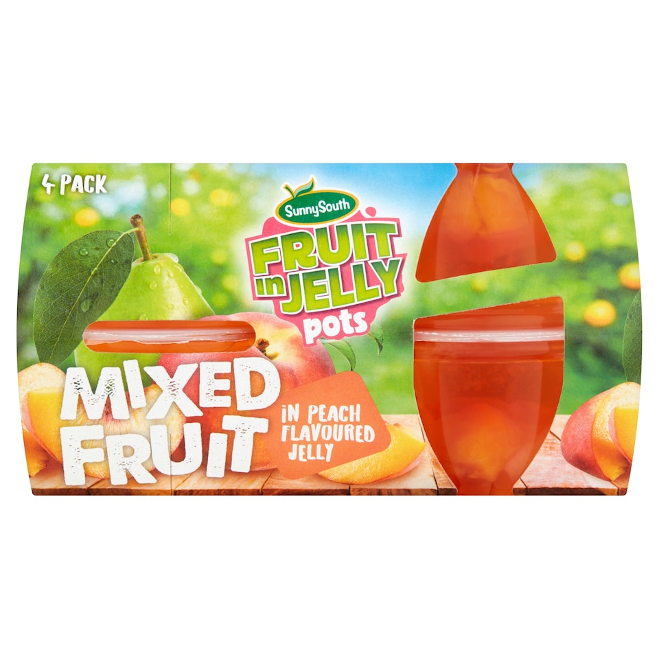 Sunny South Fruit Pot Mixed Peach Jelly 4*120G