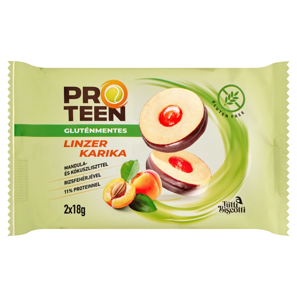 ProTeen gluténmentes linzer karika 2 x 18 g (36 g)  1. kép