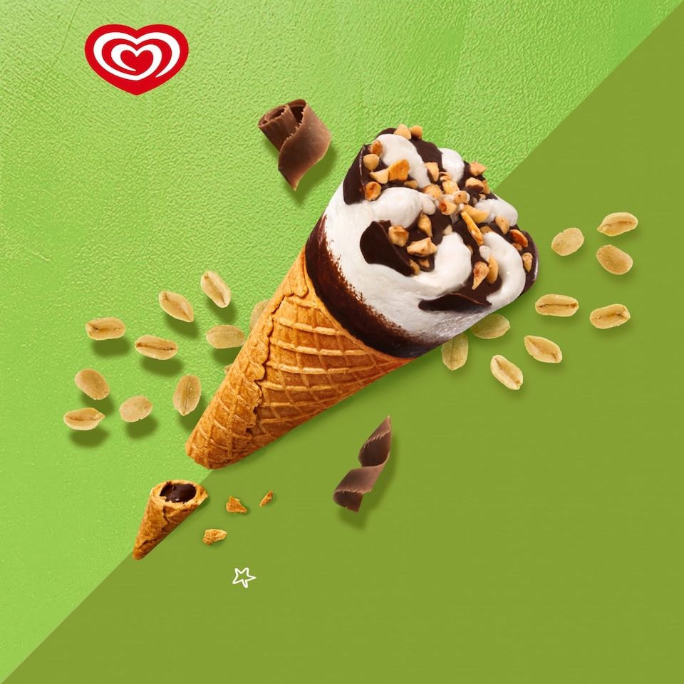 image 1 of Cornetto Non Dairy Vegan Gluten Free Soy Vanilla Ice Cream Cone 4x90ml