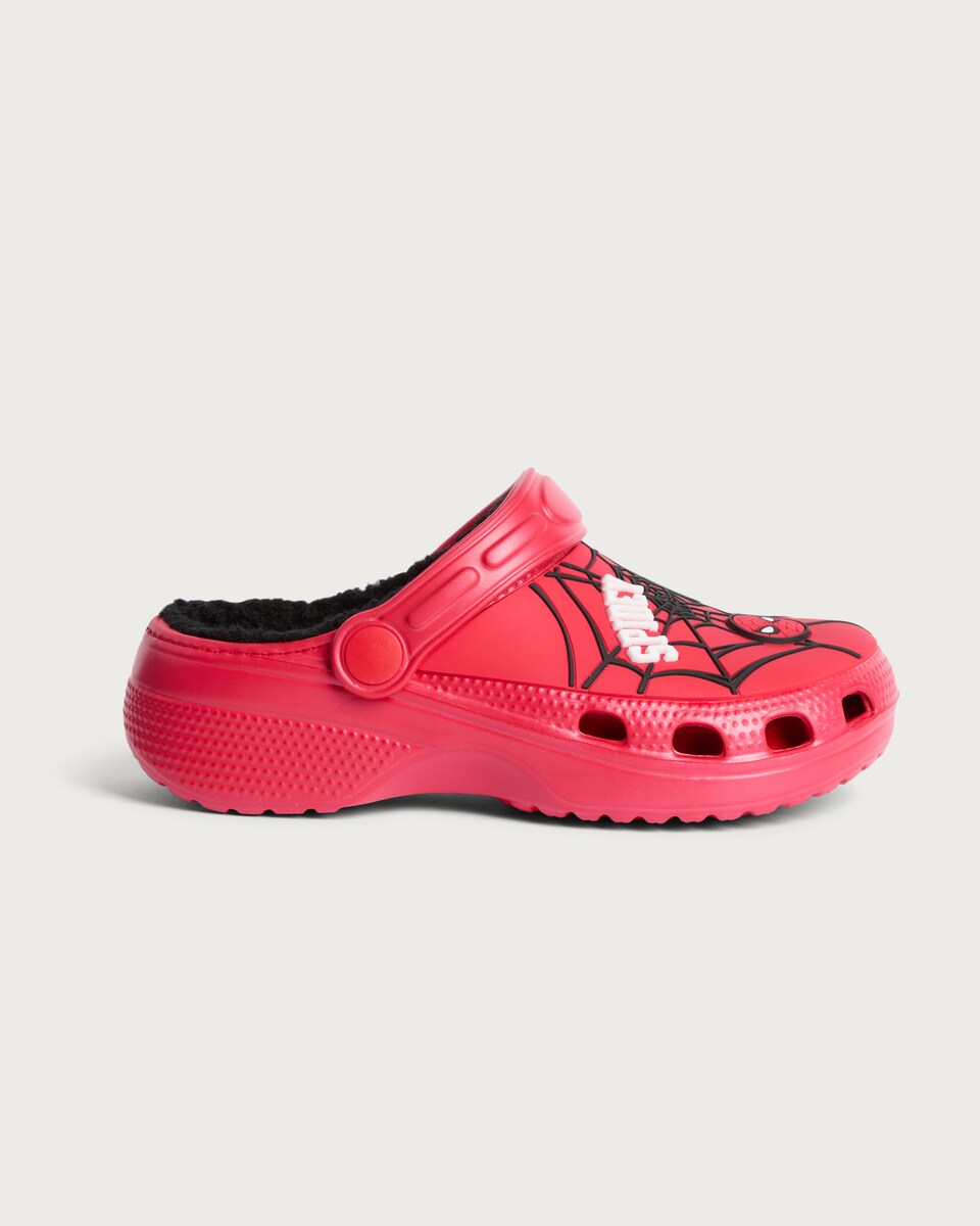 image 1 of Marvel Spider-Man Web Print Clogs in Red