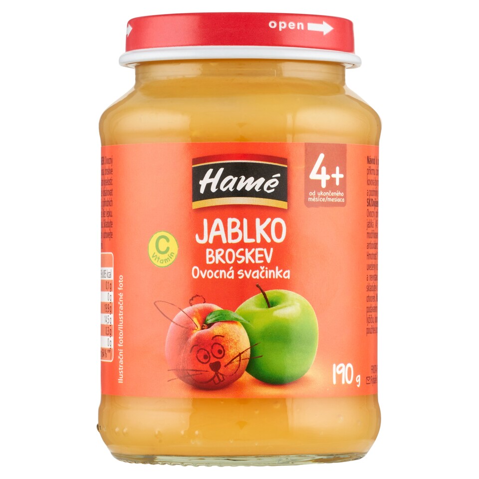 obrázok 1 z Hamé Ovocná desiata jablko, broskyňa 190 g