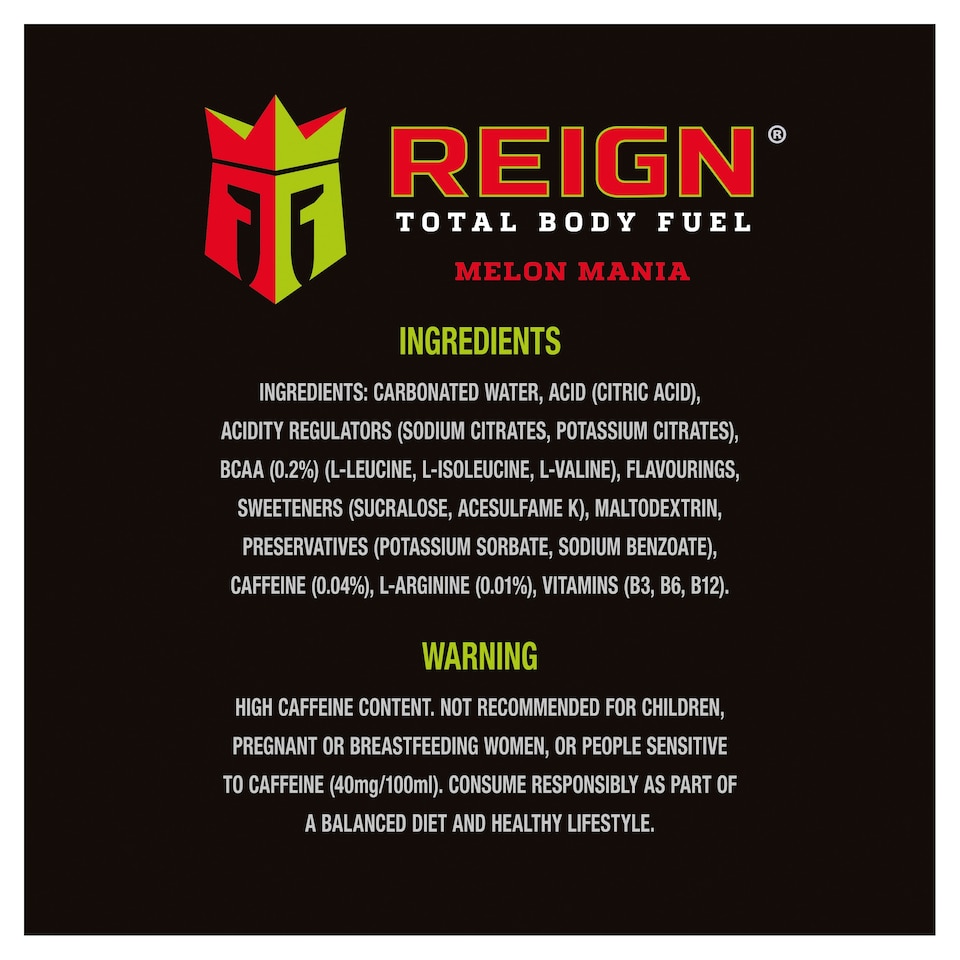 image 1 of Reign Melon Mania 500ML