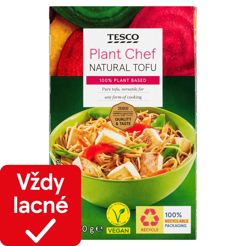 Tesco Plant Chef Natural Tofu 180 g