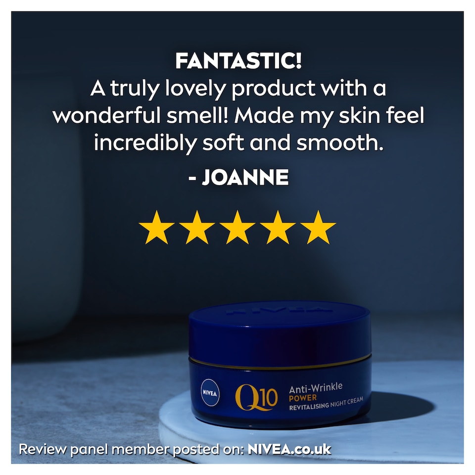 image 1 of NIVEA Q10 Power Anti-Wrinkle Night Cream Moisturiser 50ml