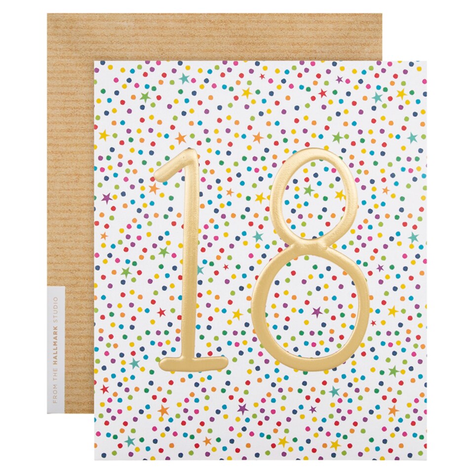 image 1 of Hallmark Birthday Card 18 (Blank Inside)