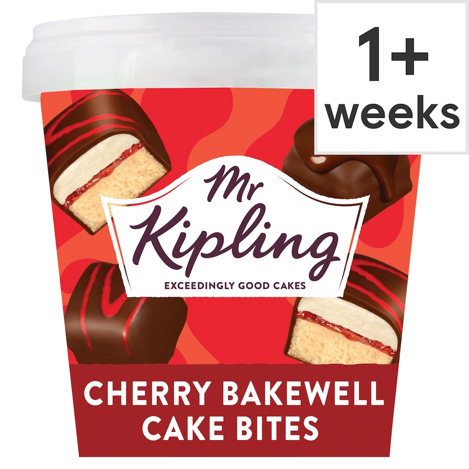 image 1 of Mr Kipling Cherry Bakewell Mini Cake Bites 220g