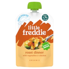 Little Freddie Organic Roast Chicken with Vegetables Baby Food Pouch Single 7m+ 130g