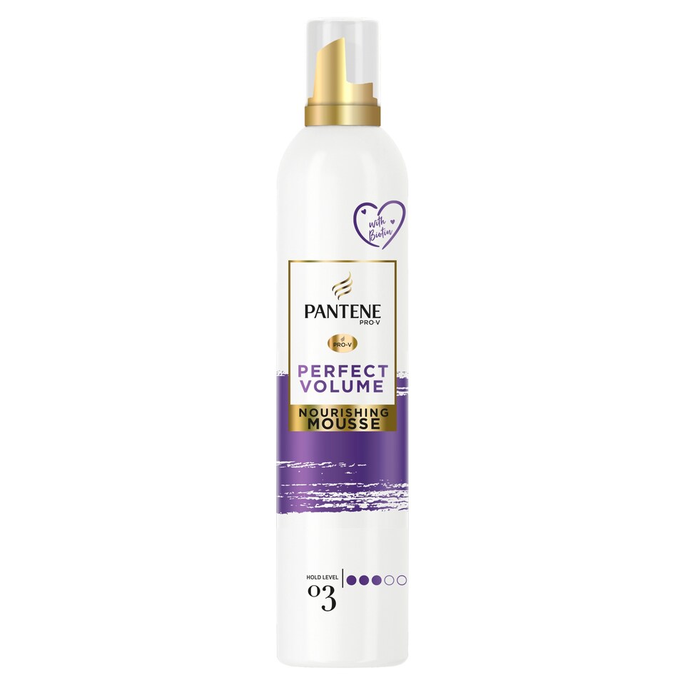 image 1 of Pantene Pro-V Perfect-Volume Nourishing & Heat Protection Hair Mousse, With Biotin, 200ML