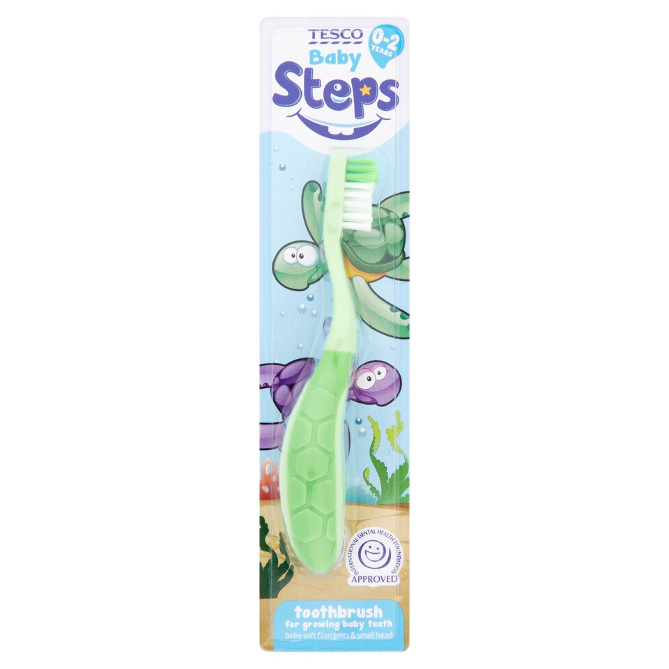 Tesco Steps Turtle Toothbrush 0-2