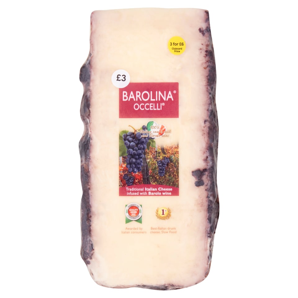 Barolina Occelli Italian cheese infused with Barolo wine 140g
