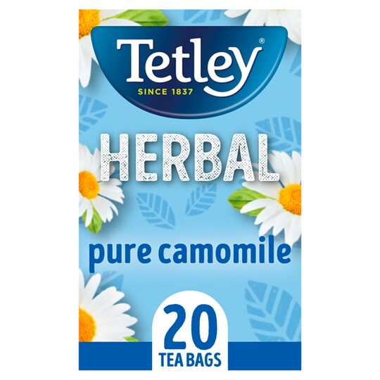 Tetley Herbal Pure Camomile 20 Tea Bags 30G Tesco Groceries
