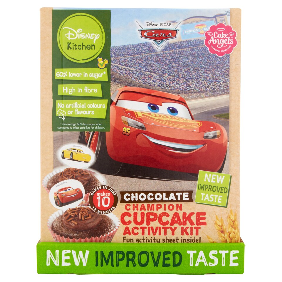 image 1 of Cake Angels Disney Cars Chocolate Cupcake Kit 125G