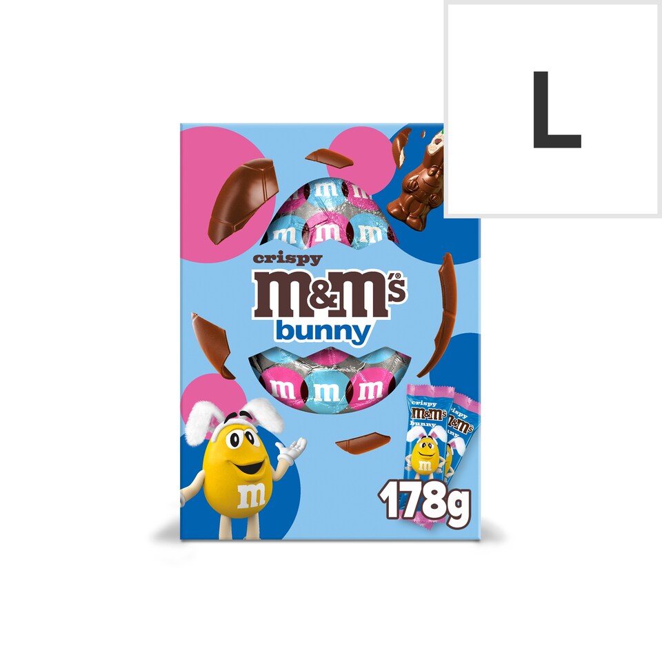 M&M's Crispy Bunny Milk Chocolate Easter Egg 178g