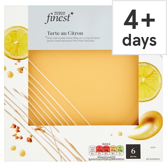 Tesco Finest Tarte Au Citron 450G Tesco Groceries