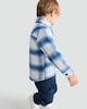 image 3 of F&F Boys Brushed Check Print Shacket in Blue