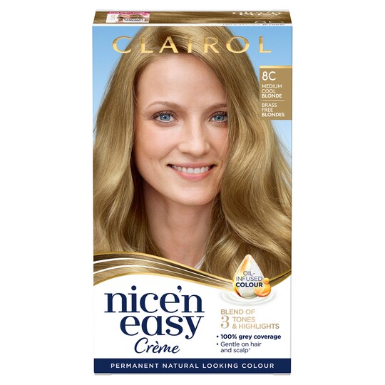 Nice'n Easy Prmt Medium Champagne Blonde 8Cb Hair Dye Tesco Groceries