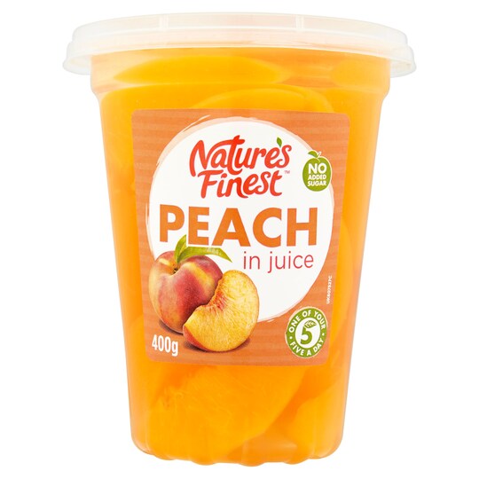 Natures Finest Peach Slices 400g Tesco Groceries Natures Finest Peach Slices 400g Tesco Groceries